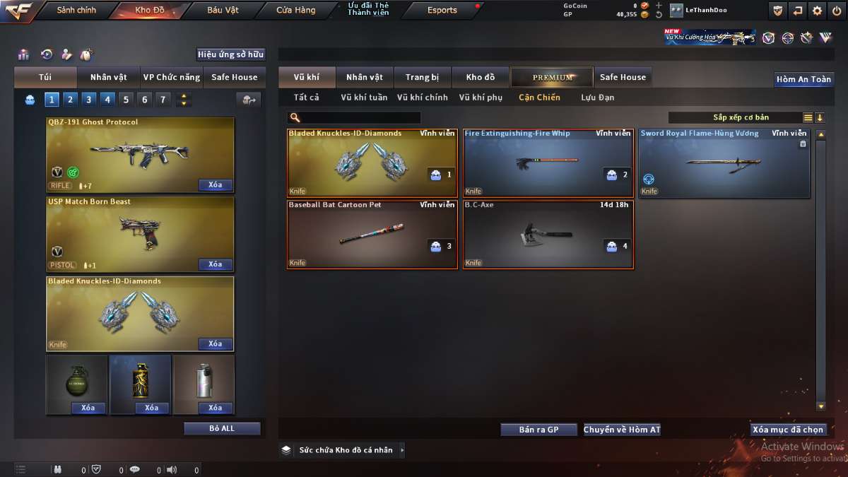 shop acc cf uy tin gia re